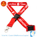 2015 hohe Qualität rote Wärmeübertragung Lanyard für Werbegeschenke (LN-0204)